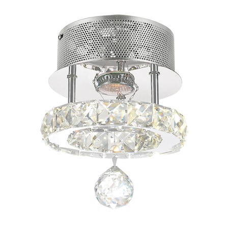 Cwi Lighting Ring LED Flush Mount With Chrome Finish 5080C7ST